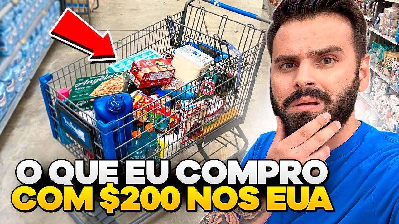 $200 DÓLARES NO MERCADO DOS EUA - DÁ PRA 1 MÊS TRANQUILO