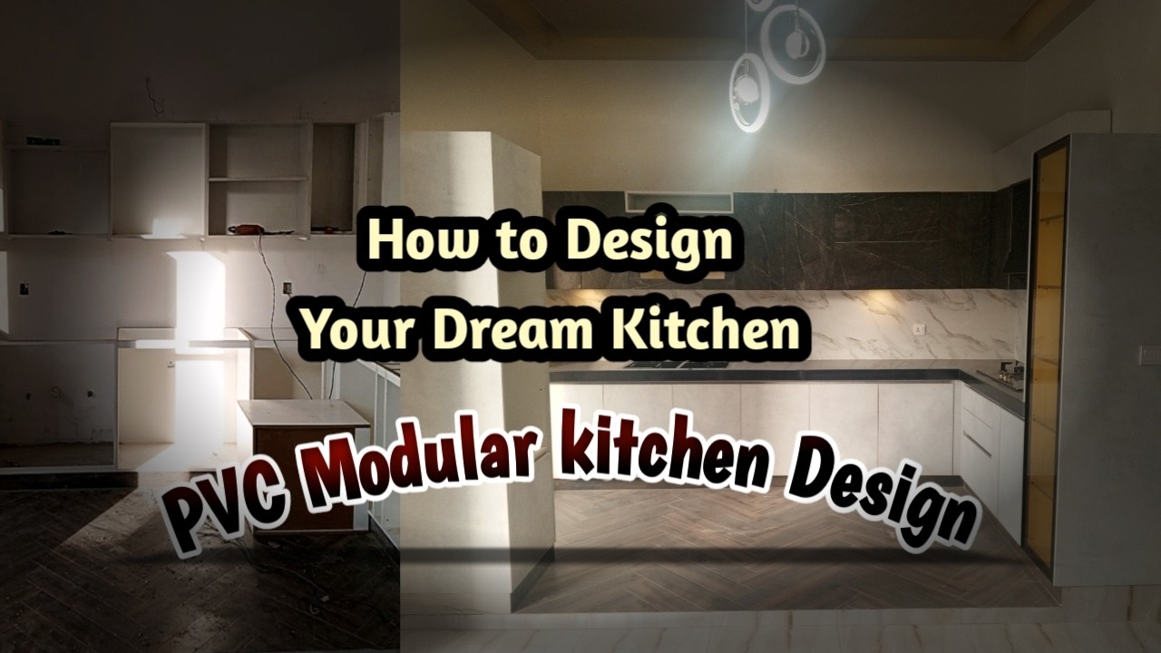 Modern Open Kitchen Design | Luxury PVC Kitchen | Modern Tactile Finish Kitchen #kitchendesign