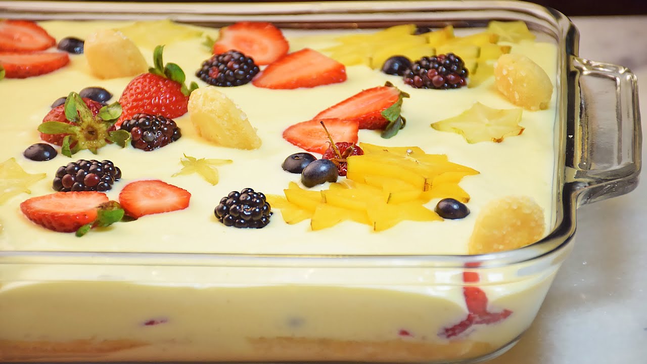 PAVÊ DE NATAL DE FRUTAS | BOLOS BAFÔNICOS