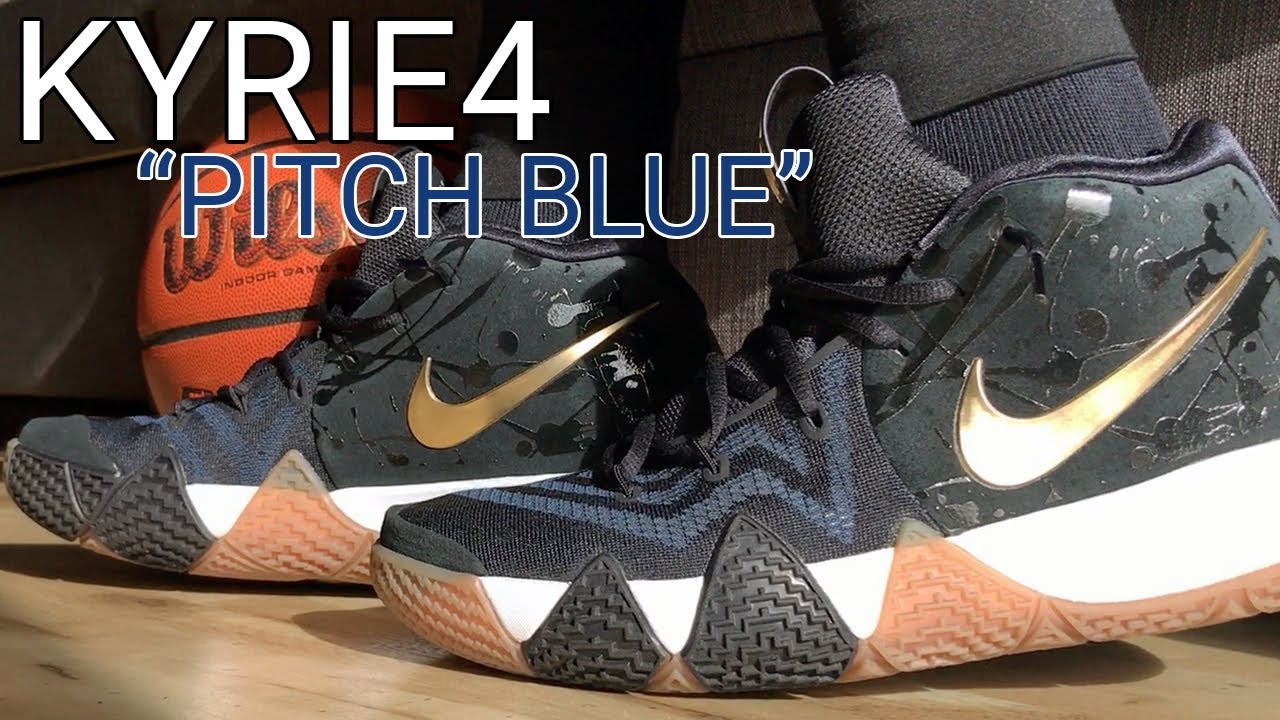 Nike Kyrie 4 Pitch Blue - Unboxing, On Feet, & Overview