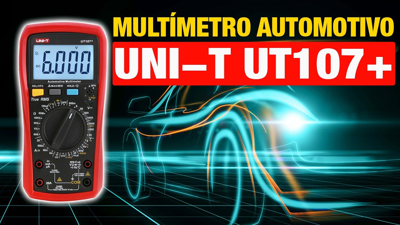 Mult&iacute;metro automotivo UNI-T UT107+ | REVIEW