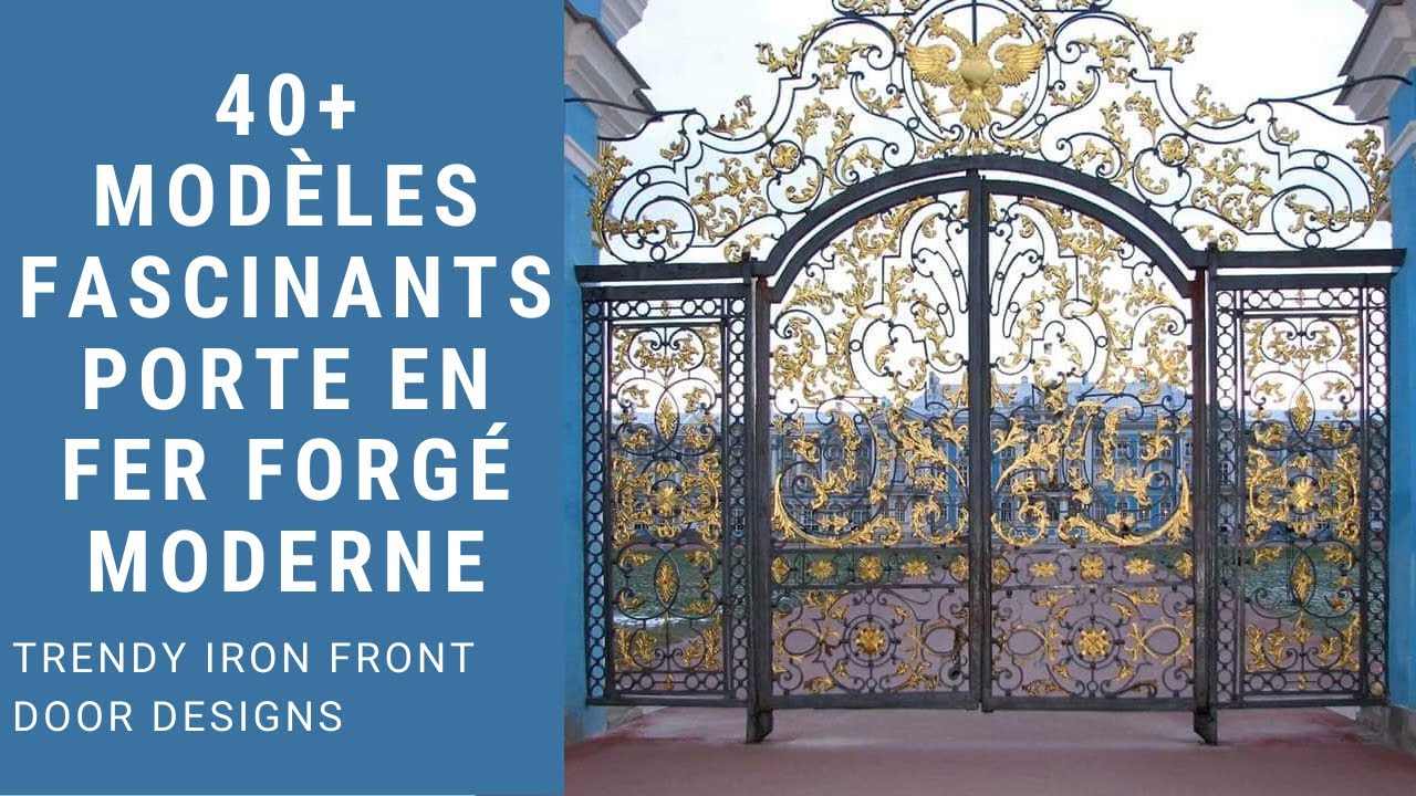 40+ Modèles Fascinants Porte en Fer Forgé Moderne | Top 40+ Modern  Trendy Iron Front Door designs
