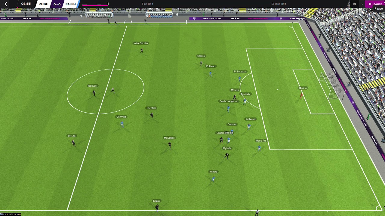 FM22 Beta - Juventus vs Napoli | FM-ARENA