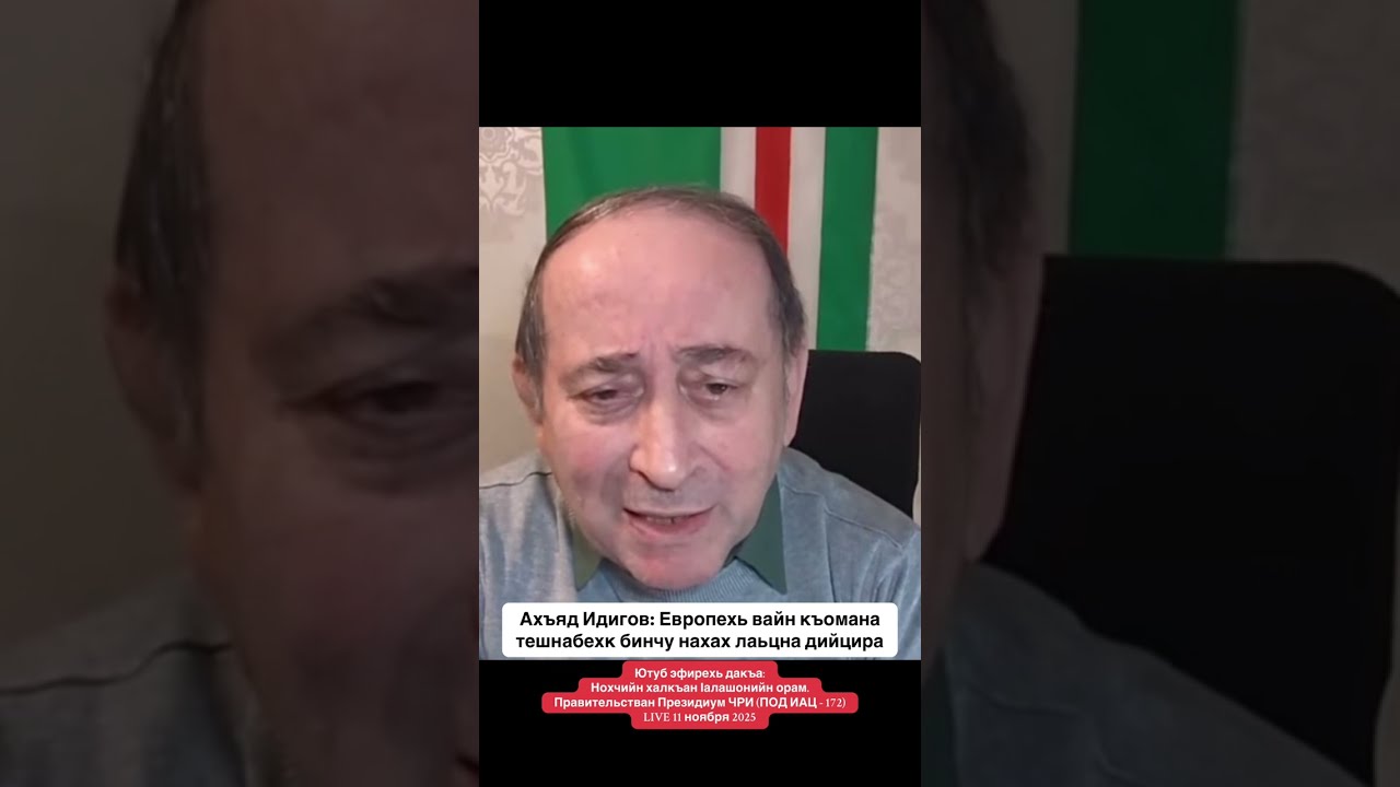Ахъяд Идигов: Европехь вайн къомана тешнабехк бинчу нахах лаьцна дийцира | Стрим от 11 ноября 2025
