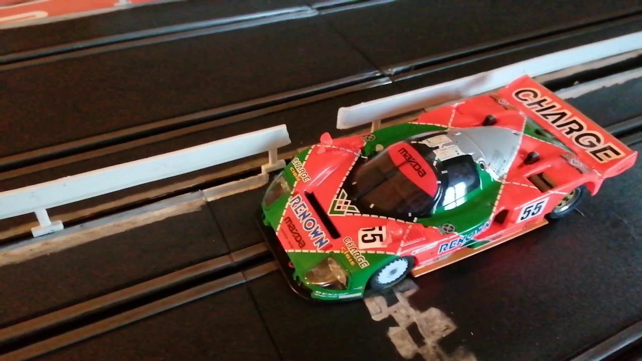 Slot.it Mazda 787b on my Polistil Track