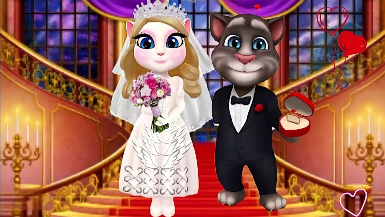 Royal wedding Day 💕 i love you tom & Angela ❤️ My Talking Angela'm 2 cosplay & tom new