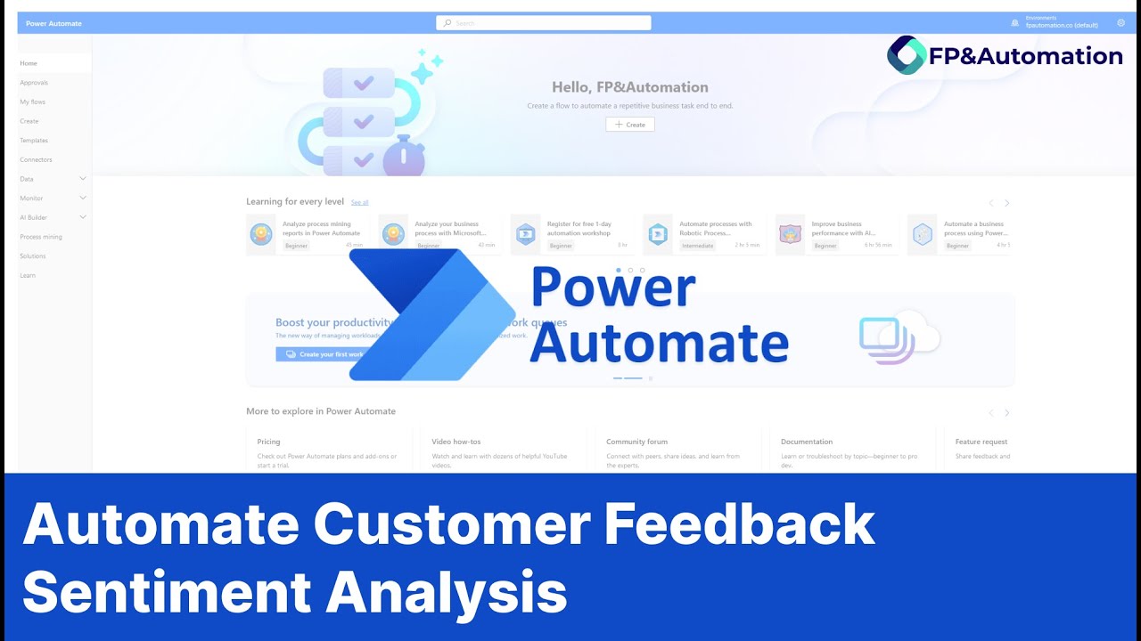 Автоматизируйте анализ настроений клиентов с помощью Power Automate и ИИ