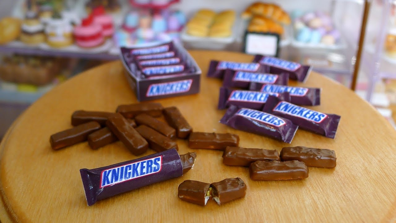 How to make Snickers bar (miniature) DIY ミニチュアスニッカーズ作り