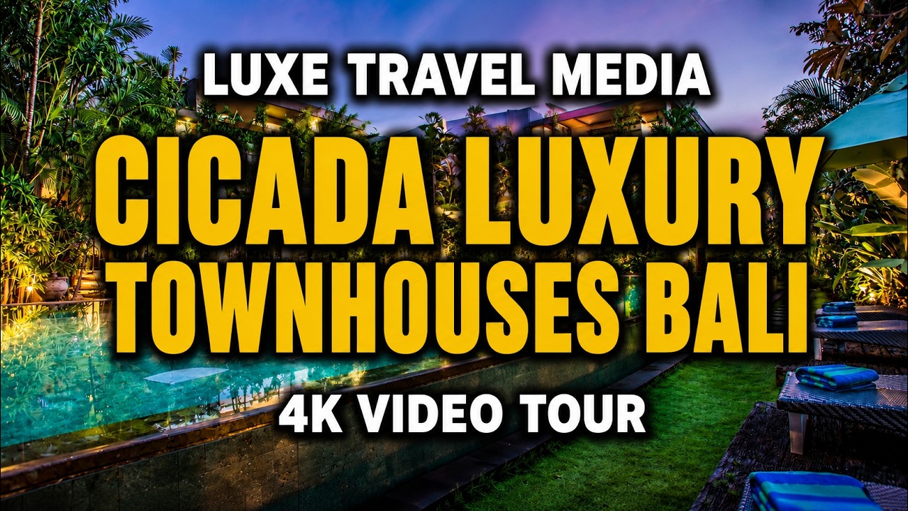 Cicada Luxury Townhouses Seminyak, Bali    4K Video Tour