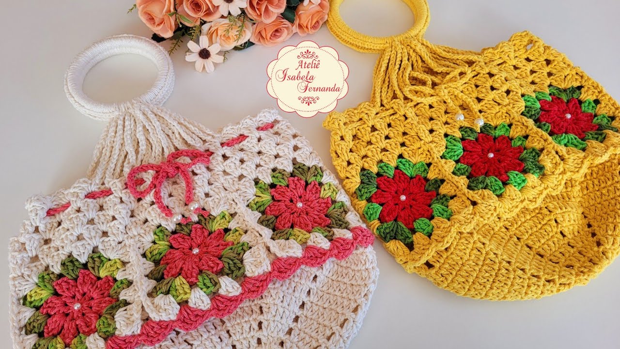 Bolsa Porta Pratos Com Flores 🌺 Fácil Rápida e Econômica Passo a Passo Completo
