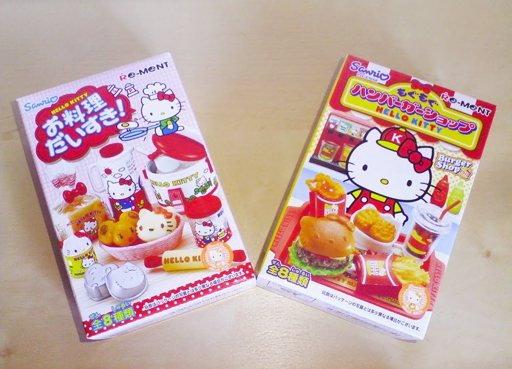 Re-ment collection unboxing 3!! リーメント | Sanrio Hello Kitty fast food and kitchen