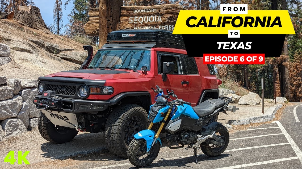 Sequoia National Park w/ My Toyota FJ Cruiser & Honda Grom - Episode 6 // 5,000 Mile Road Trip