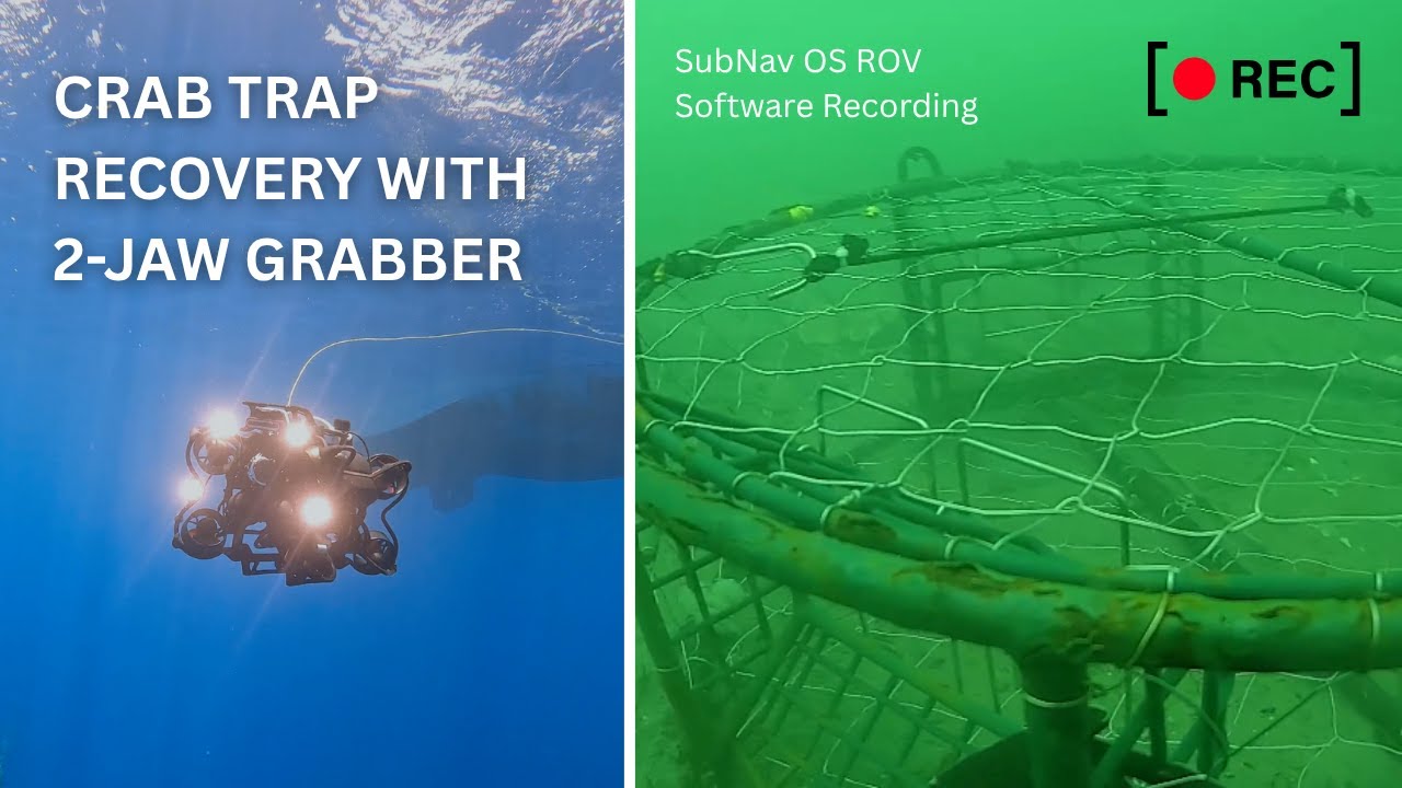 🦀Large Crab Trap Recovery | 🎬SubNav OS Recording
