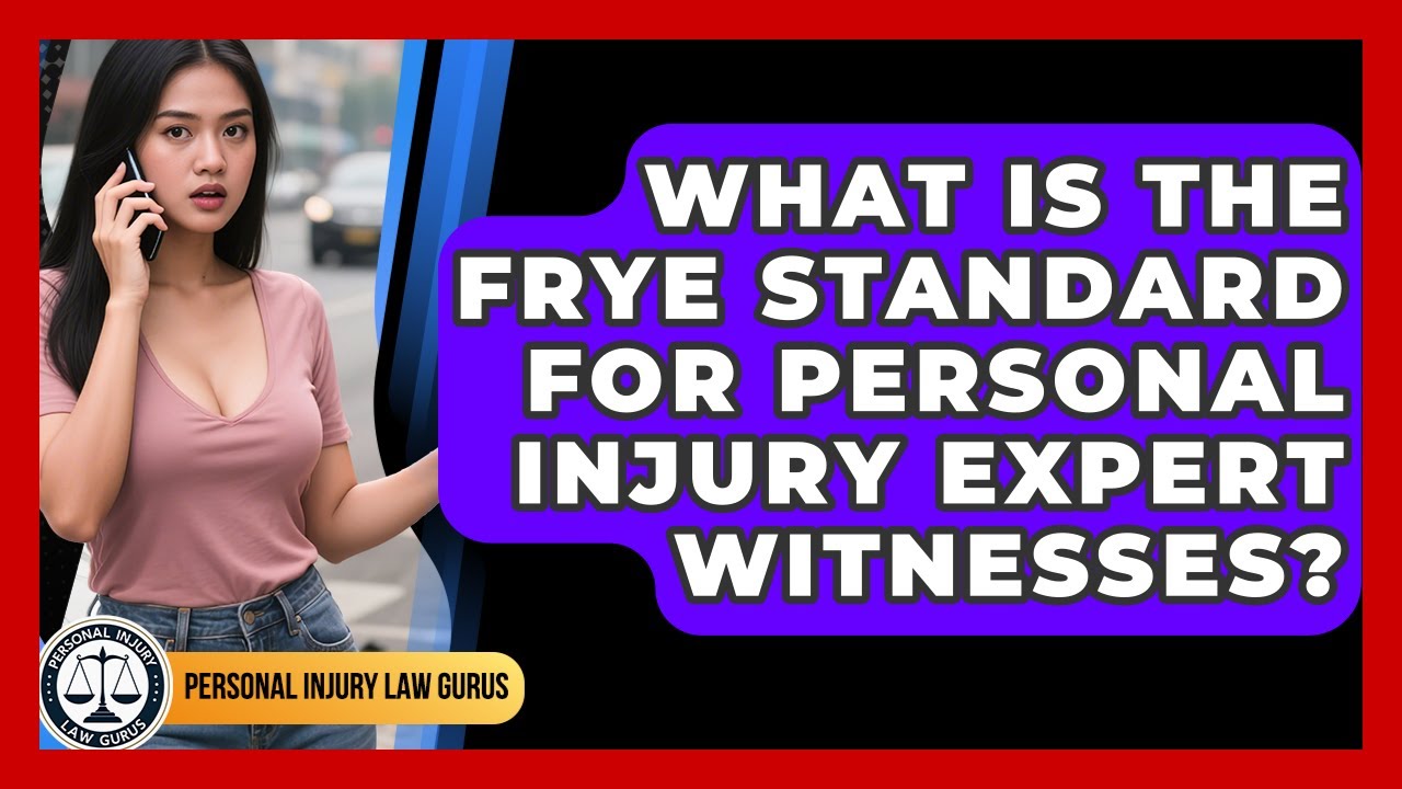 What Is The Frye Standard For Personal Injury Expert Witnesses? - Personal Injury Law Gurus