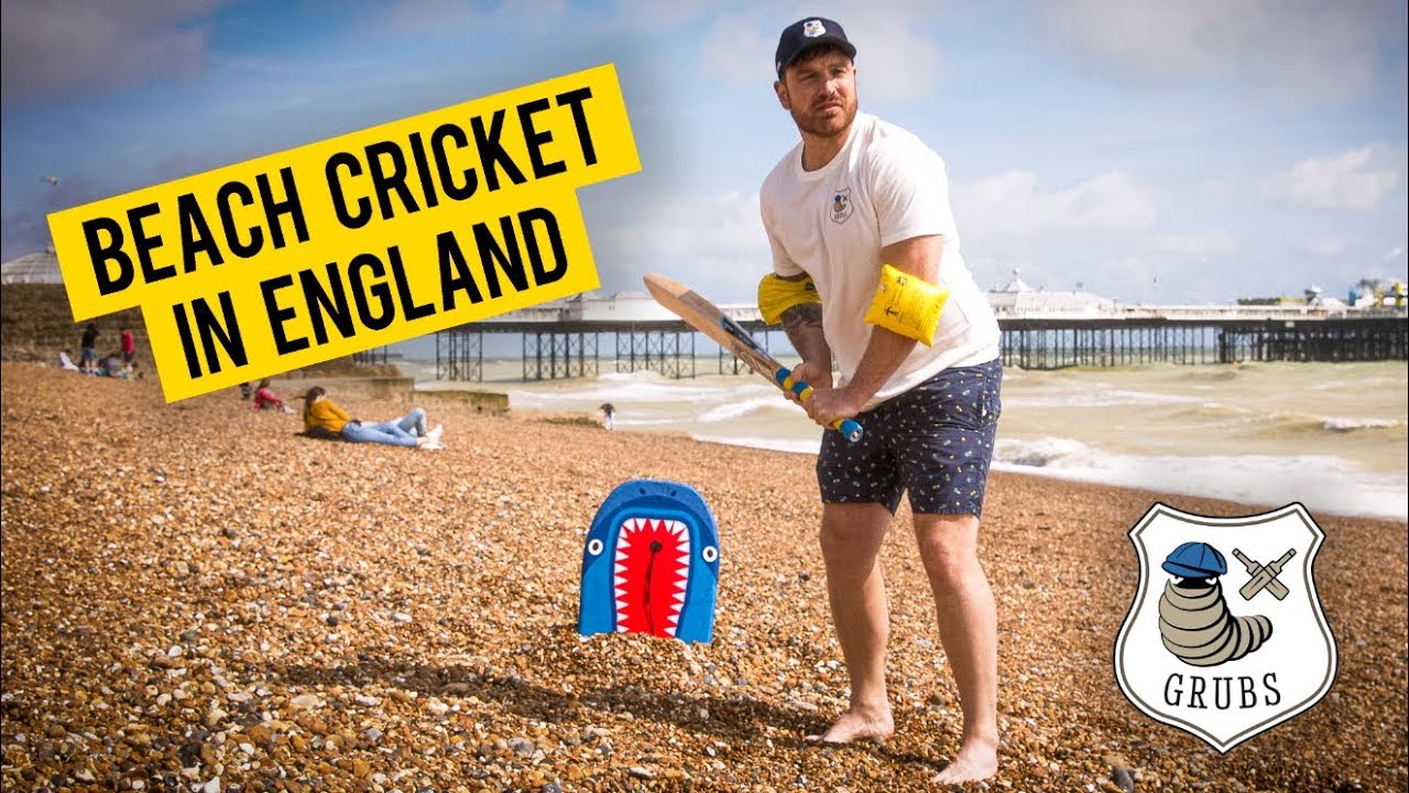 Grubs on Tour – Beach Cricket in Brighton