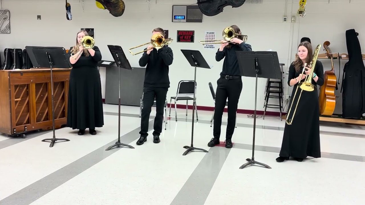 DC Everest trombone quartet Amazing Grace 