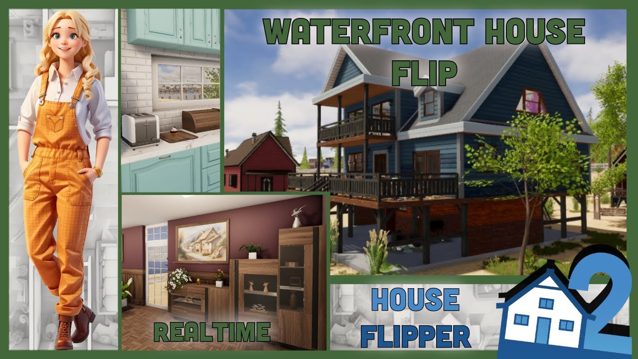 Waterfront house, Realtime, House Flip, House Flipper 2