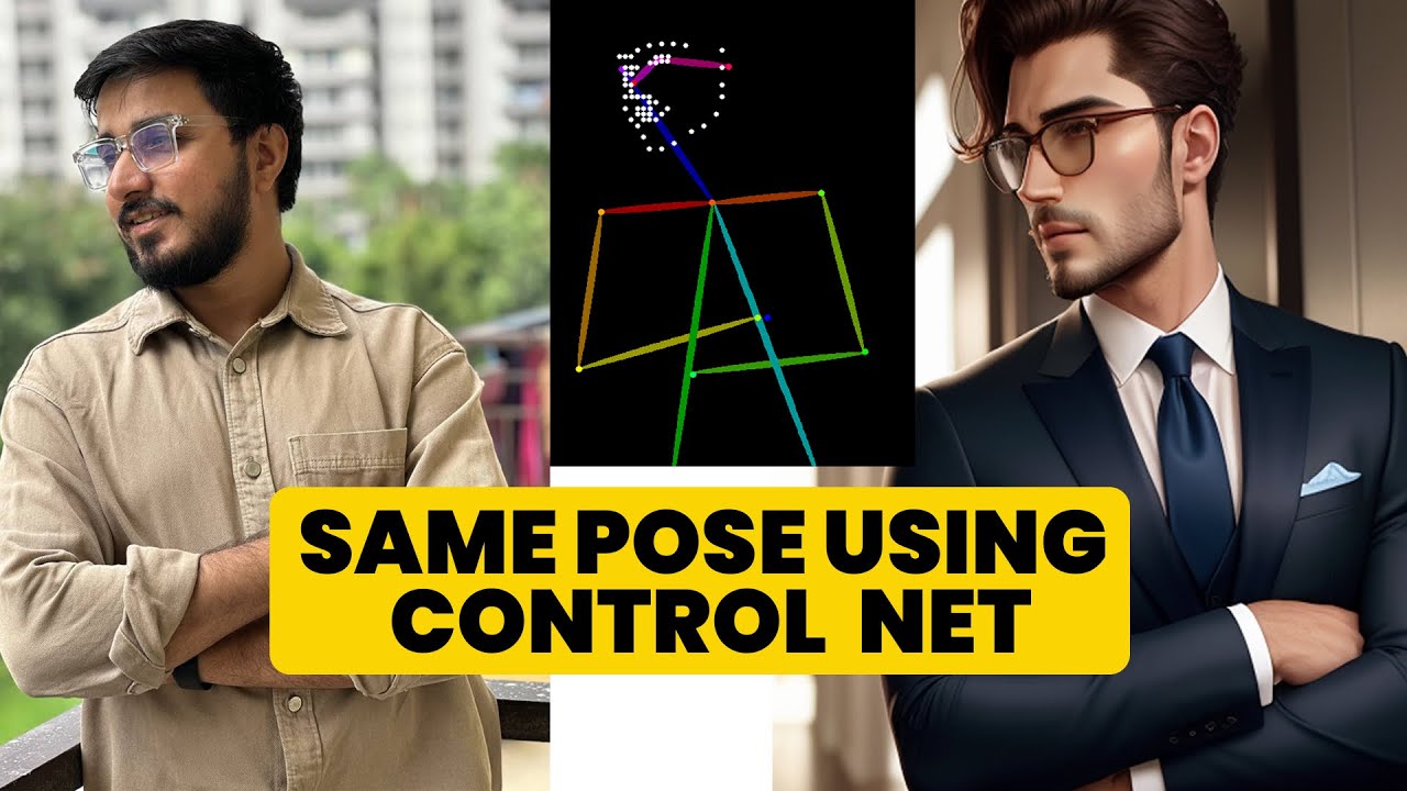 Create same pose in Stable diffusion | control net EXPLAINED In Hindi | Stable diffusion class 4