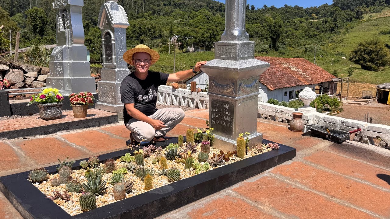 Cactos e suculentas no cemitério: um gesto de amor que virou jardim