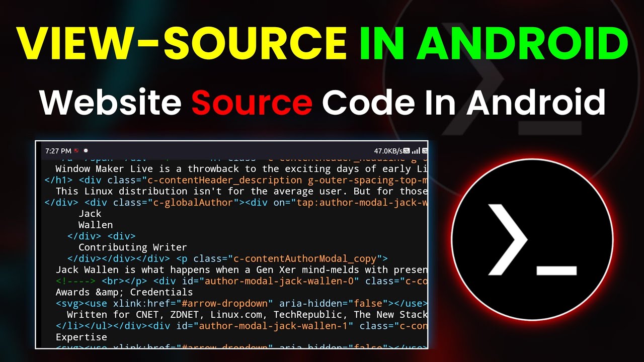 Android Web Insights: Guide to Viewing Source Code | By Technolex