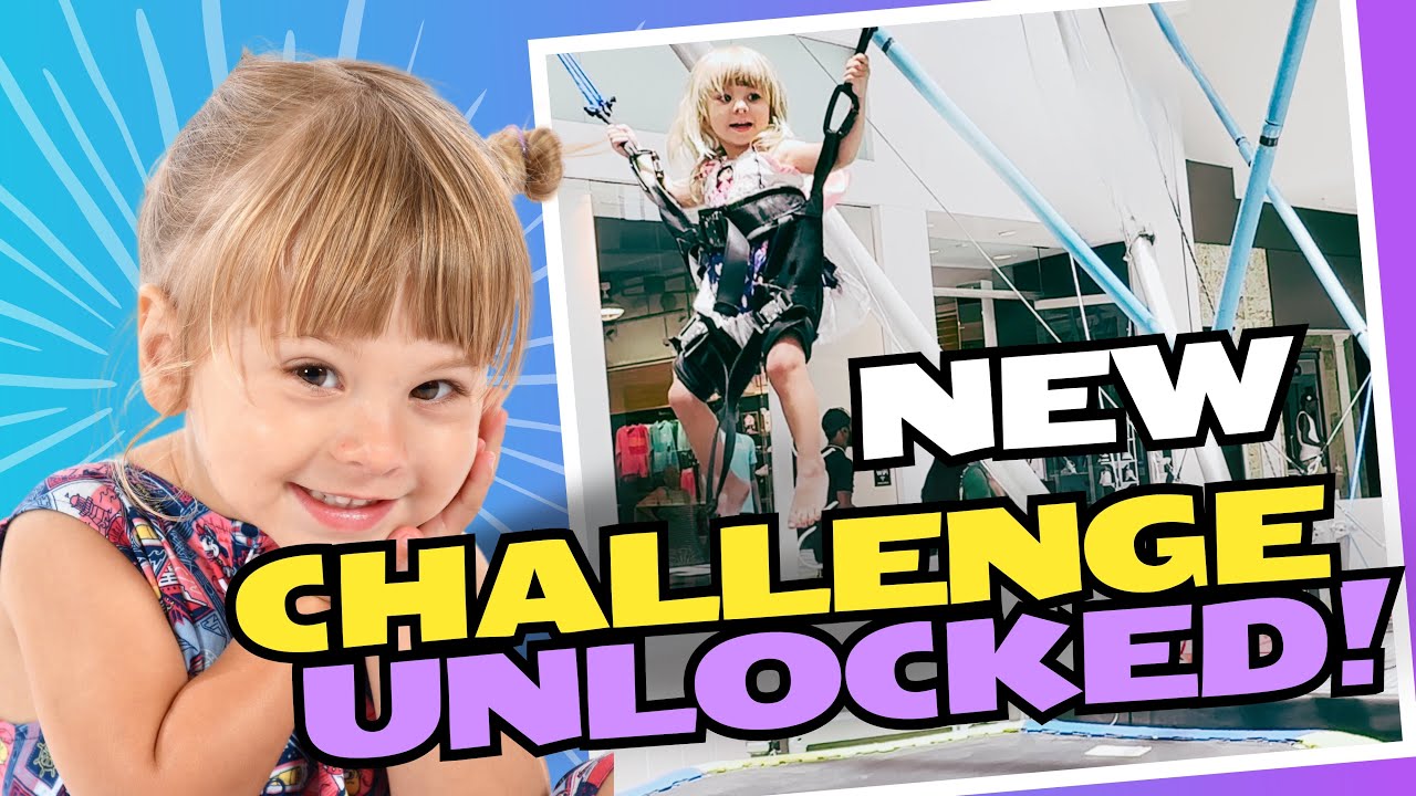 Evie likes carousel rides and facing new challenges bungee jumping for kids