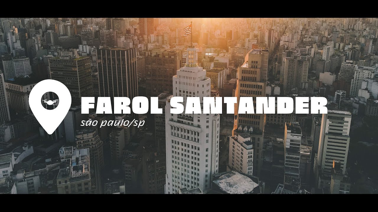 Um final de tarde no Farol Santander visto por um drone