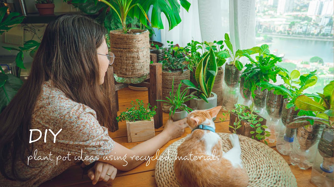 # 28 DIY Как повторно использовать отходы в горшках для растений
