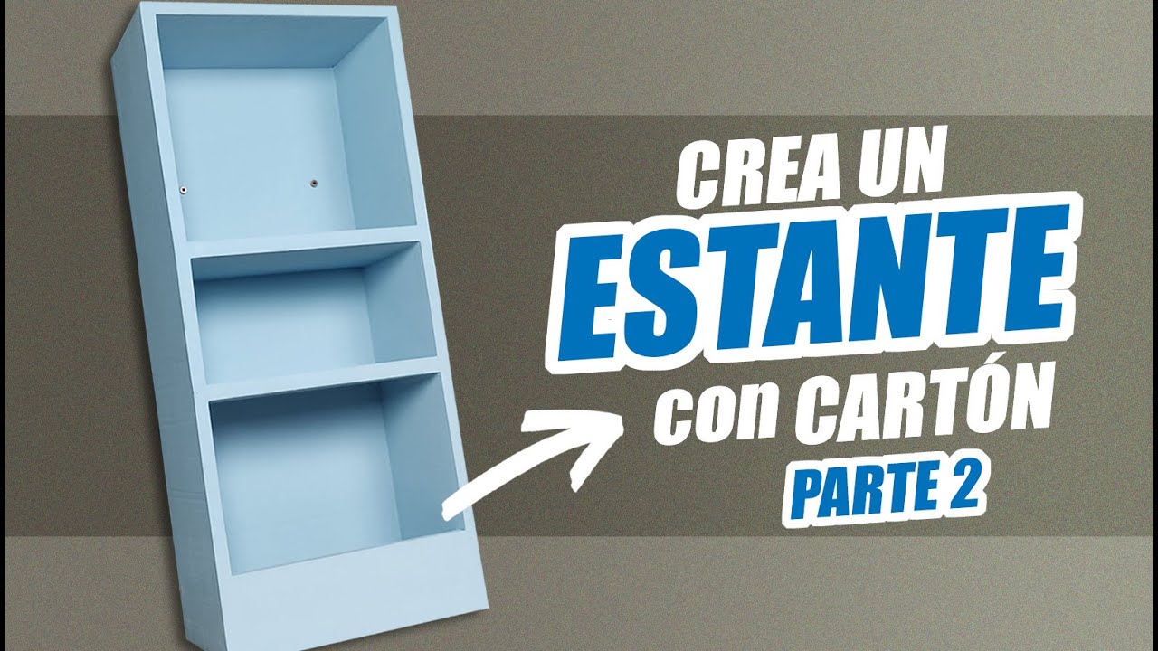 ESTANTE FLOTANTE de CARTÓN ✅ PARTE 2: Armado y Refuerzo