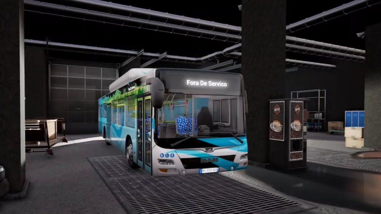 BUS SIMULATOR 21: 🇵🇹 ESTACIONAMENTO DO AUTOCARRO NA GARAGEM ! 🇲🇫 STATIONNEMENT DU BUS AU DÉPÔT !