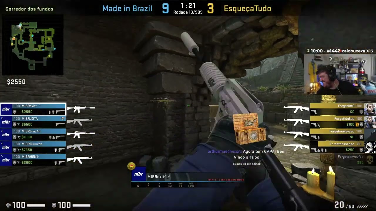 BT tirou o p&eacute; contra a MIBR.....KKKKKKKKKKKKKK