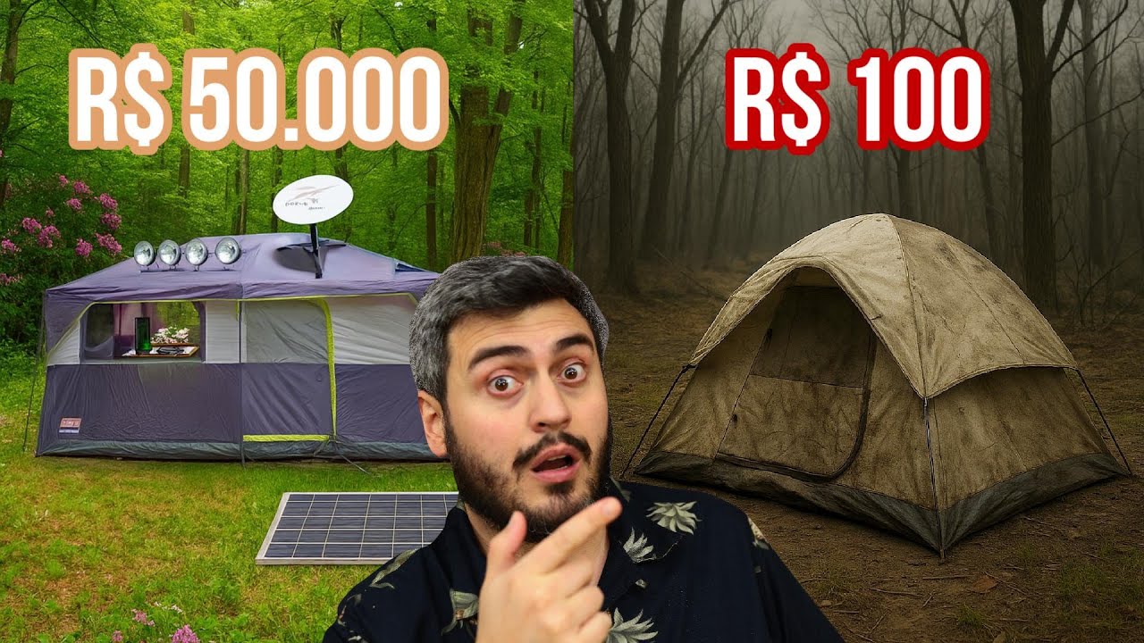 PASSEI A NOITE EM UM ACAPAMENTO DE 