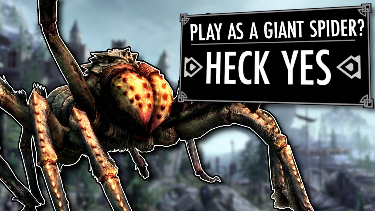 Skyrim But I Slowly Become a GIANT SPIDER