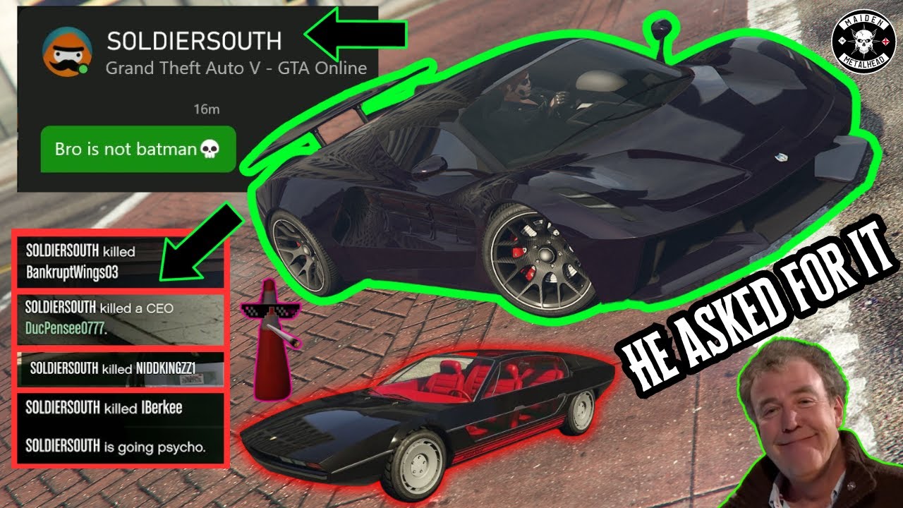 Toreador Griefer Gets Severely Punished | GTA Online