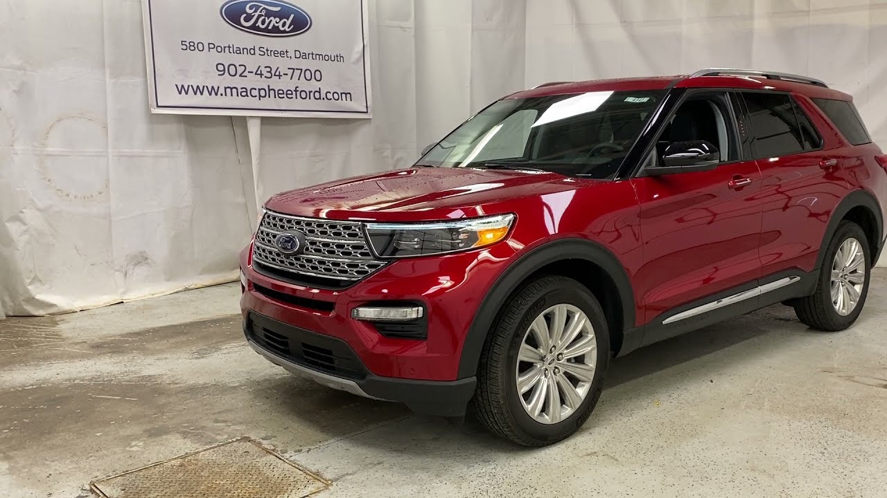 Red 2021 Ford Explorer LIMITED Review   - MacPhee Ford