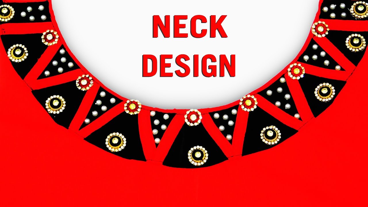 Latest Neck Designs for Kameez | Kurti Neck Designs using Kundan