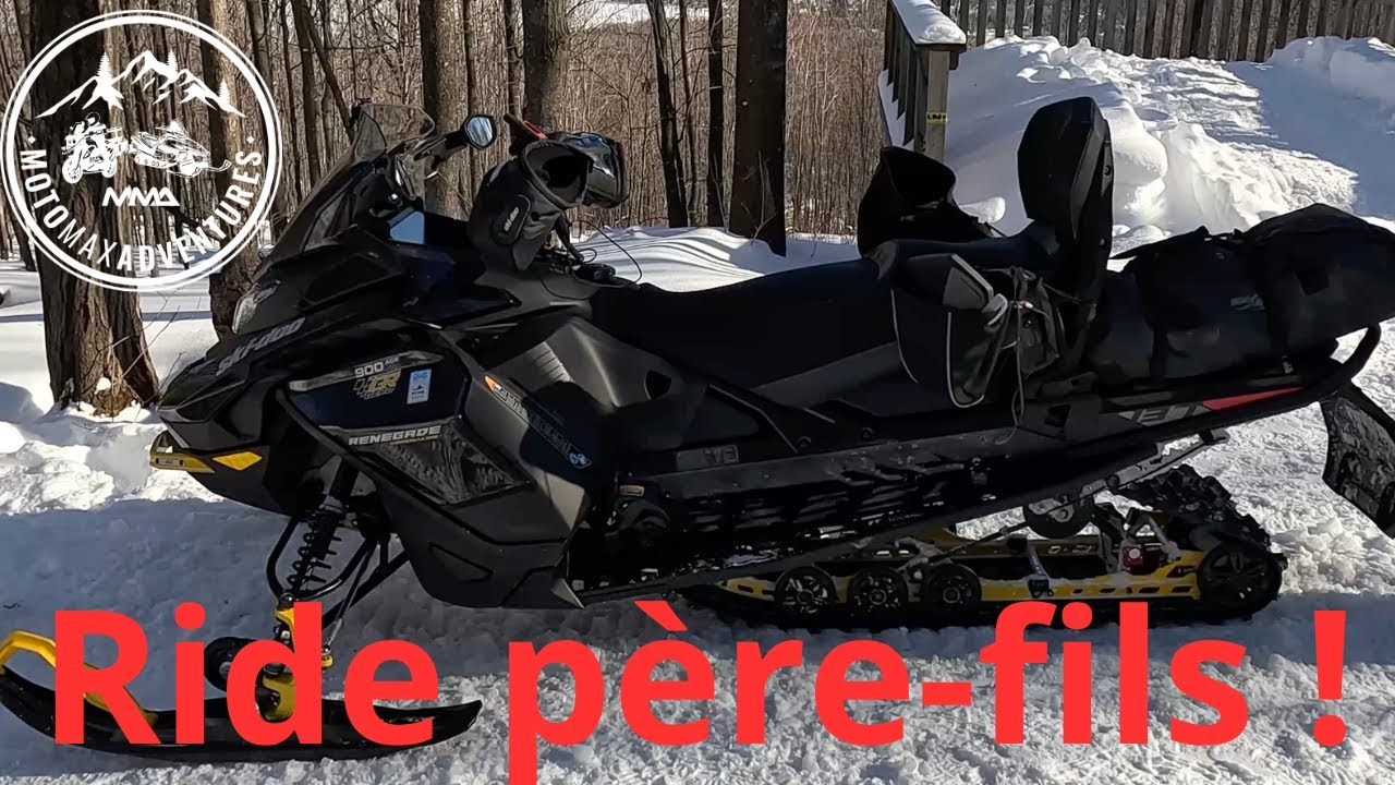 Renegade Enduro 900 ace ride père-fils au Cabanon (Joliette à St-Zénon)