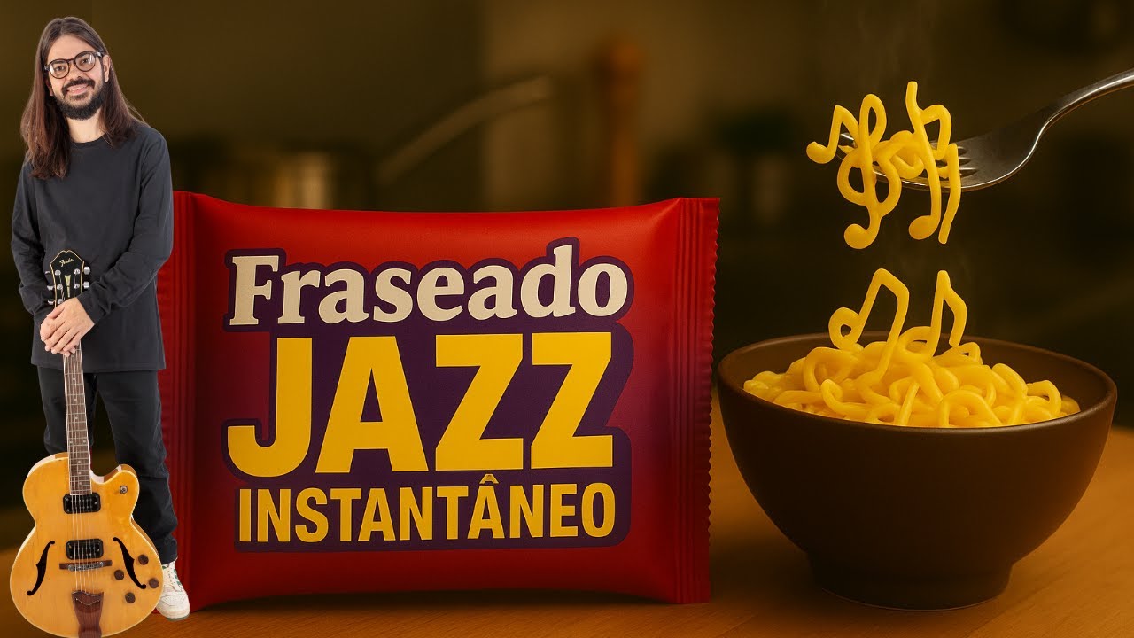 Fraseados de JAZZ misturando ARPEJOS com ESCALA MAIOR (MUITO SIMPLES)