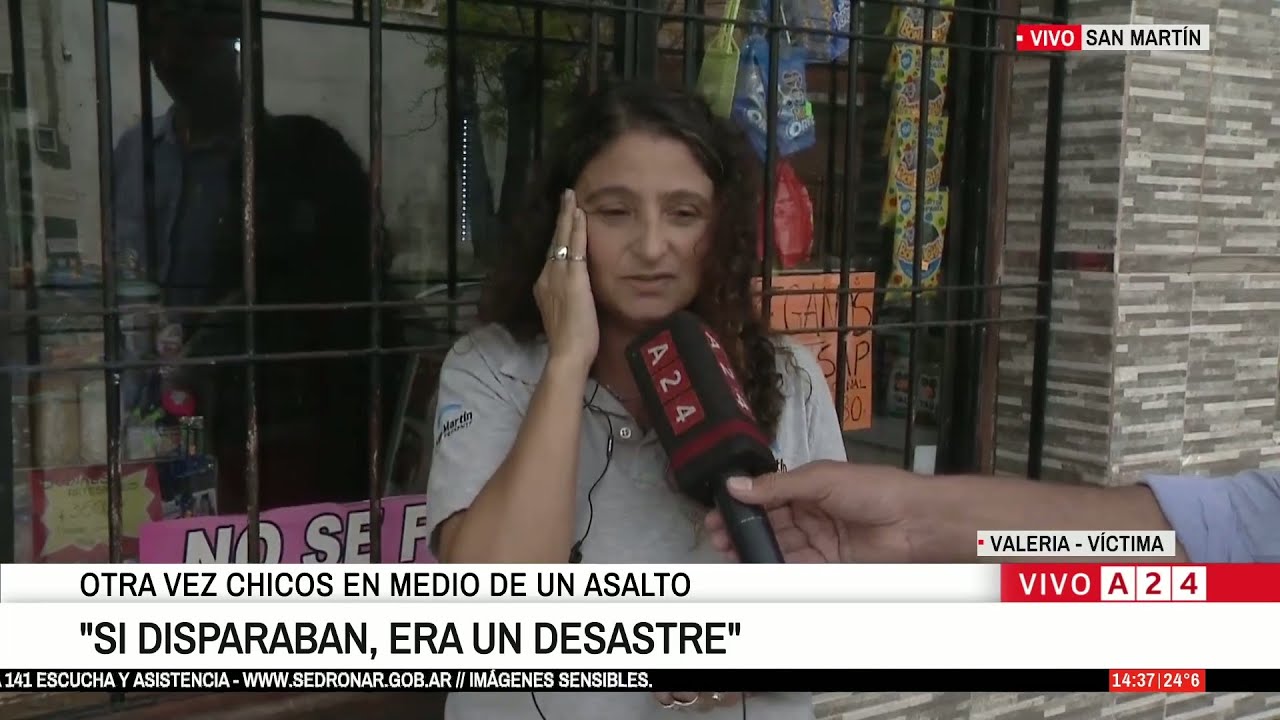 🚨 Otra vez chicos en medio de un robo