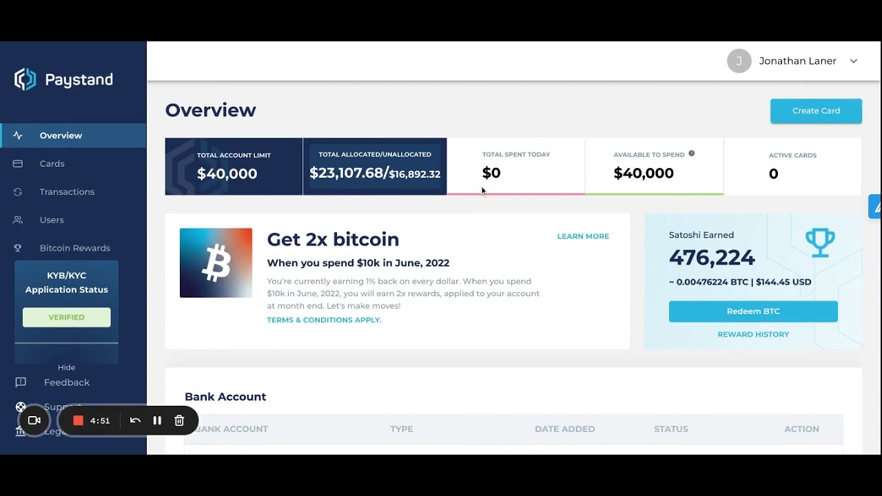 DeFi Card Demo Video