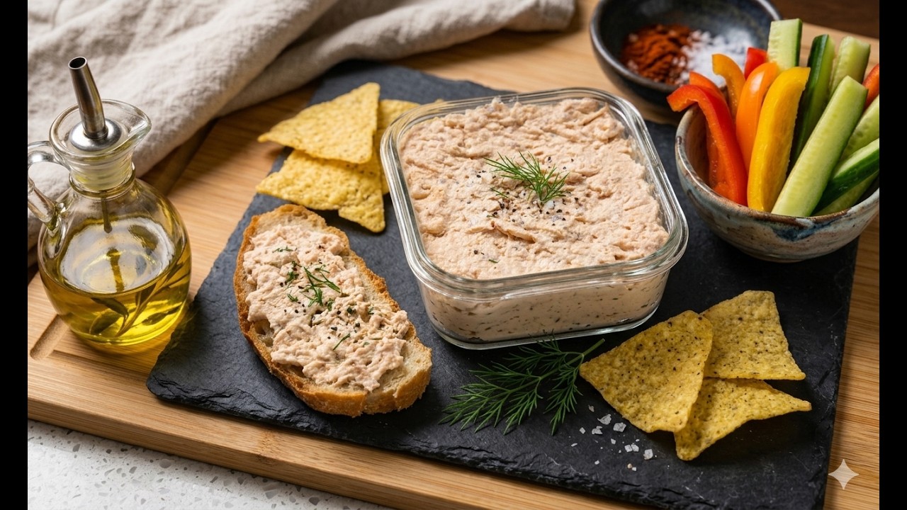 Quick Salmon Pâté for Gourmet Appetizers 🍣✨Pâté de Saumon Rapide pour Apéritifs Gourmands