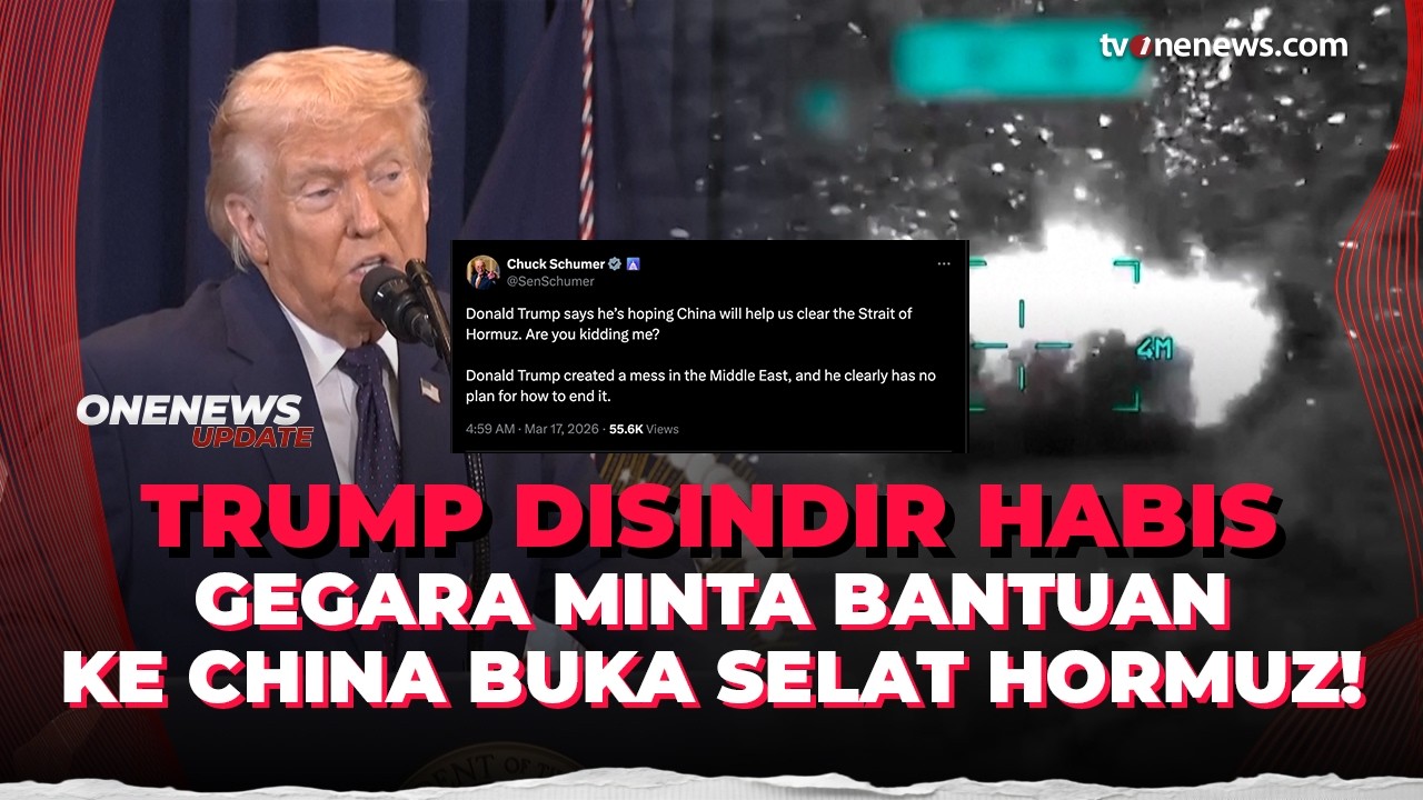 Disindir Habis-habisan! Trump Minta China Bantu Buka Selat Hormuz | OneNews Update