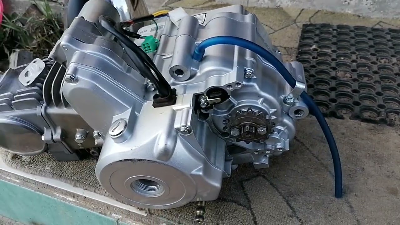 Квадрик ATV-125cc / Двигатель 154FMI / Установка мотора в раму