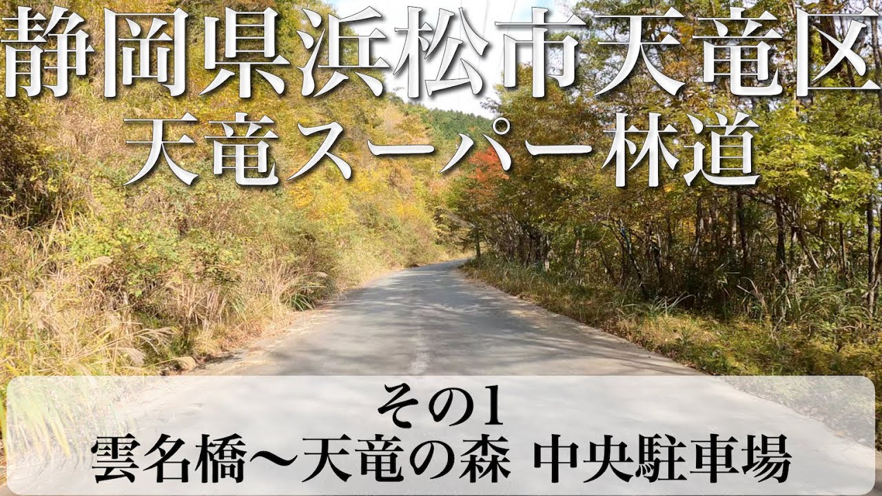 静岡県浜松市天竜区 天竜スーパー林道 その1 (雲名橋〜天竜の森 中央駐車場) [4K/車載動画]