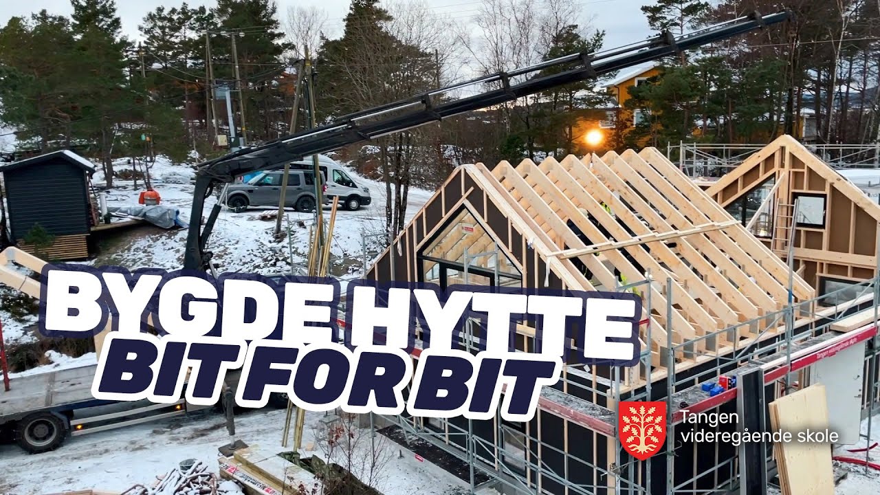 Bygde hytte bit for bit