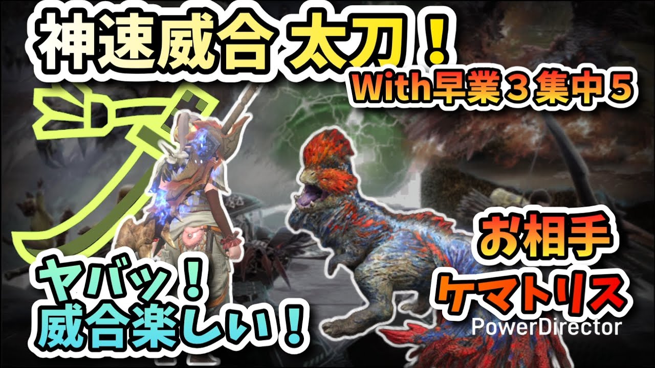 【MHN:横画面】★10ケマトリスvs神速威合太刀
