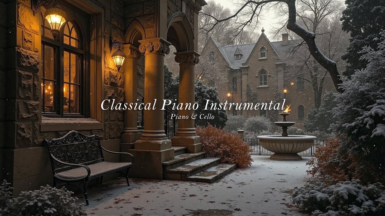 Studies Beneath the Winter Fog of Prague | Deep Piano and Dark Academia For Relax, Study, Reading