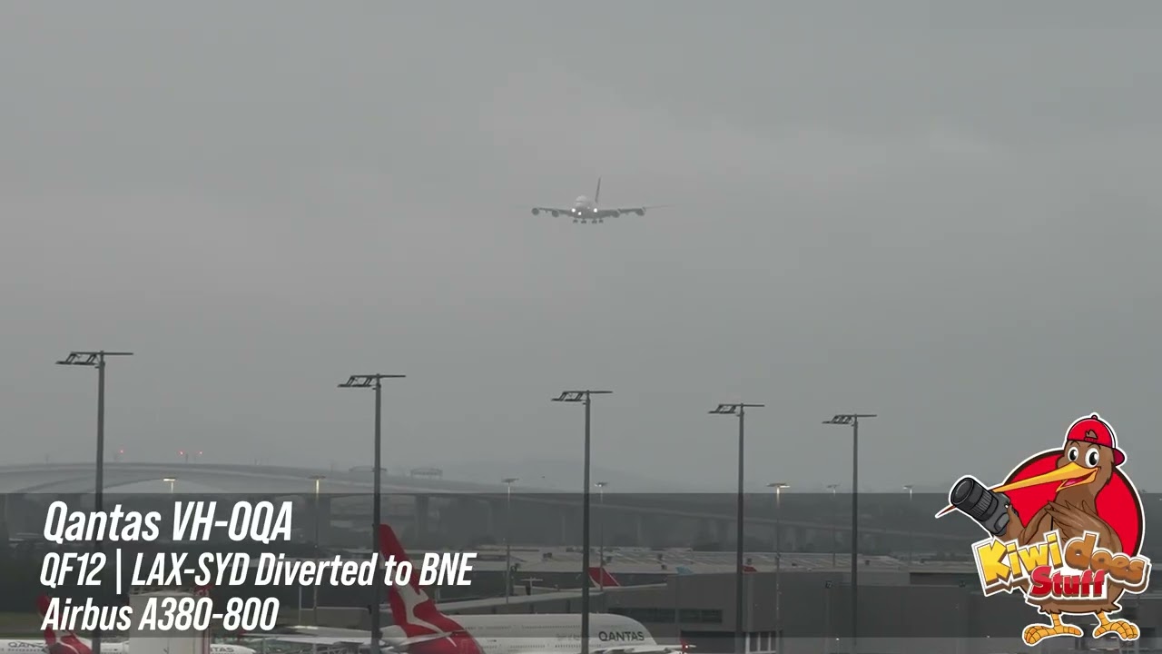 2x Qantas A380's from USA Divert to Brisbane
