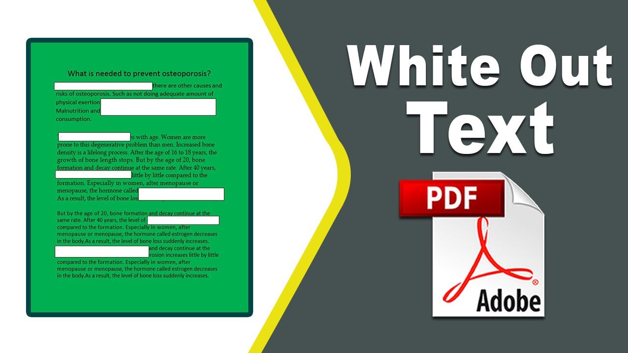 How to white out text on a pdf in Adobe Acrobat Pro DC 2022