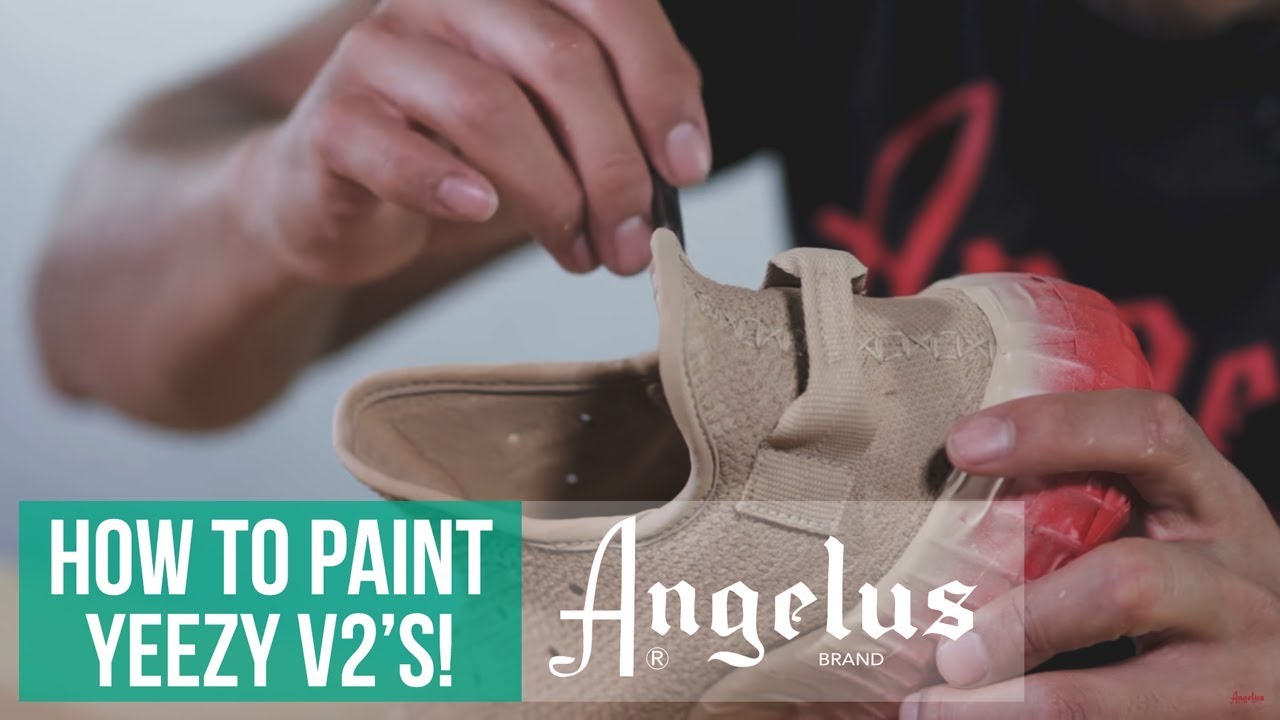 Как рисовать на ткани | Кастомные кроссовки Yeezy Boost 350 V2 | Angelus Paint