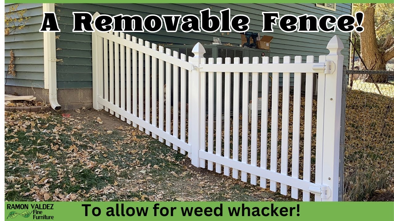 An easy way to make a removable fence! And this gate doesn't need cross bracing!